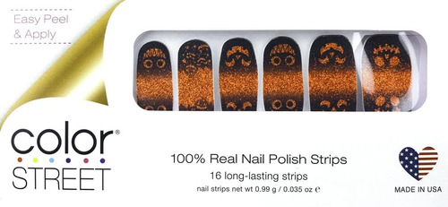 Color Street Pumpkin To Talk About, Tiras De Esmalte 16pz