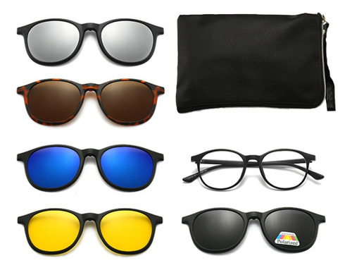 M Gafas De Sol Polarizadas Con Clip Magnético De Moda