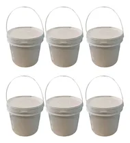 Comprar Balde Branco 2.2l Para Pinturas E Reformas 6 Pçs