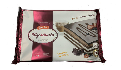 Bizcochuelos Rectangular Chocolate Condesa X 750 G