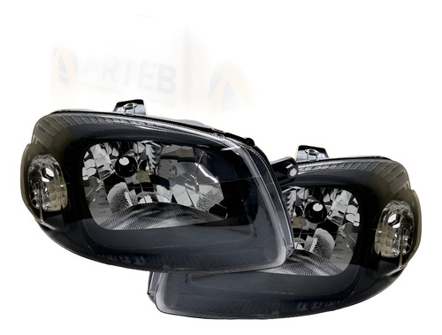 Par Farol Uno Fiorino Vivace Way 2011 A 2015 Mascara Negra