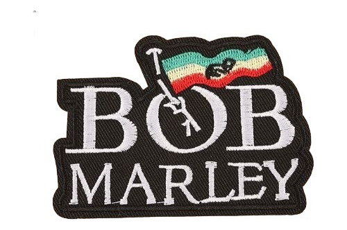 Parche Bordado Termoadhesivo Bob Marley - Banda Música