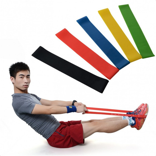 Kit 5 Faixa Elástica Super Mini Band Para Treino Exercícios
