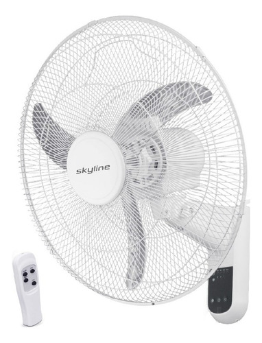 Ventilador De Pared 18 Pulgadas 70w Skyline 3 Velocidades Color De La Estructura Blanco Color De Las Aspas Transparente Diámetro 45 Cm Frecuencia 60hz Material De Las Aspas Plástico