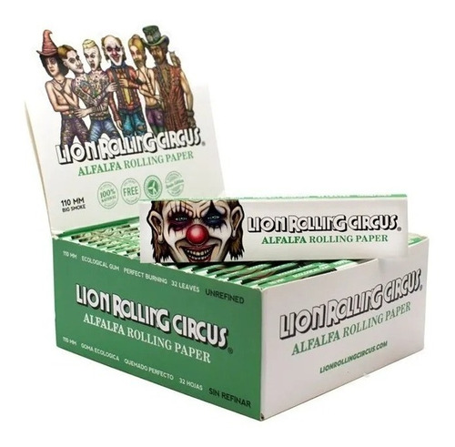 Papelillos Pack X 4 Sedas Lion Rolling Circus Alfalfa 1 1/4