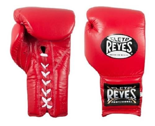 Guantes Cleto Reyes 12 Oz Agujeta Color Rojo