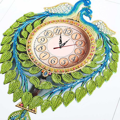 Kit De Reloj De Pintura De Diamantes 5d Para Bricolaje Con F