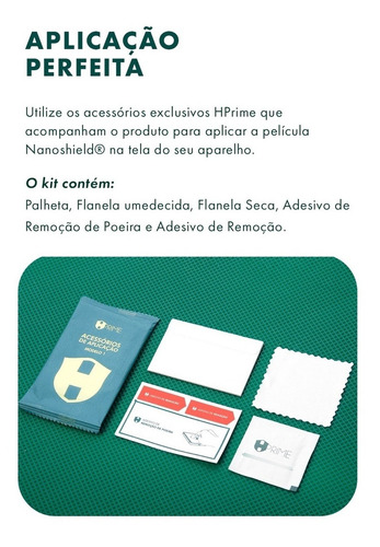 Imagem 7 de 8 de Película Nanoshield® Hprime Para iPhone 13 / 13 Pro 6.1