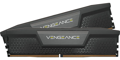 Memoria RAM Vengeance gamer color negro 64GB 2 Corsair CMK64GX5M2B6000C40