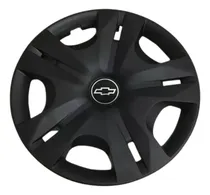 Comprar 4 Tapones Deportivo Negro Mate Chevrolet R15 Aveo Sonic Onix