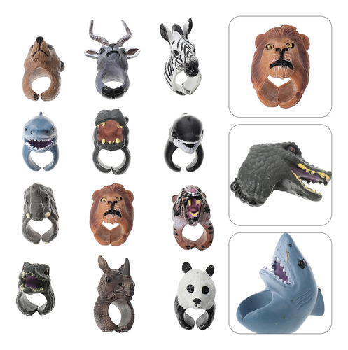 Finger Puppet Fun Animal Puppet Toys Taste, 12 Unidades