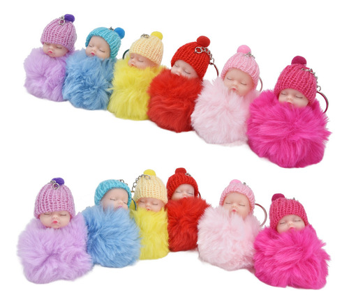 Llavero Con Forma De Muñeco Para Bebé Dormido, 12 Unidades,