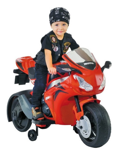 Imagen 1 de 2 de Moto Triciclo A Bateria Infantil 6v Grand Prix Competición