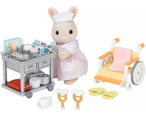 Sylvanian Families Set Enfermera Coneja Con Accesorios 5094 