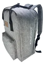 Comprar Mochila Matera Porta Notebook Urbana Mate Bolso Premium Set Matero Color Gris Para Termo Mate Bombilla The Mate Spot