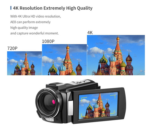 So Cámara De Video 4k Ir Vismación De Visión Noche Completa