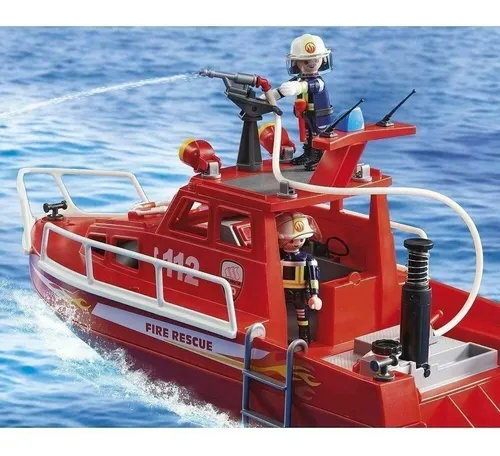 Barco de online bomberos de playmobil