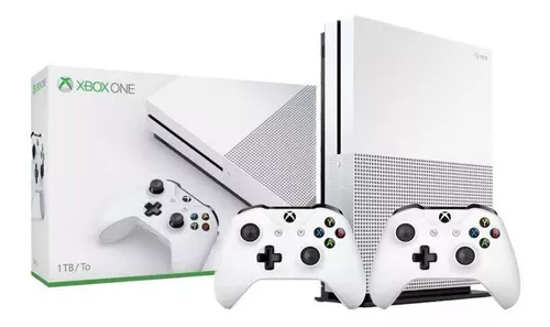 Console Xbox One S 1TB com 2 controles - 2 anos garantia - JF GAMES