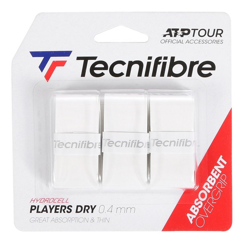 Overgrip Tecnifibre Players Dry X3 - Blanco