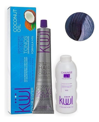 Tinta Kuul Color Systems Metallic 90ml + Oxidante 135ml