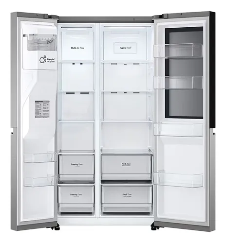 Nevecón LG Side By Side Instaview Thinq 638 Lt Plata