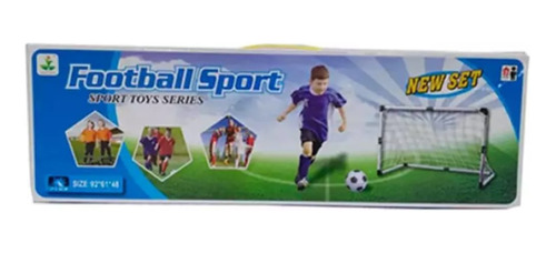 Juego De Futbol Infantil Arco Plástico Con Red Pelota