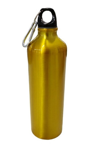 Caramañola Personalizada O Botella Tapón Simple Dorada 750ml