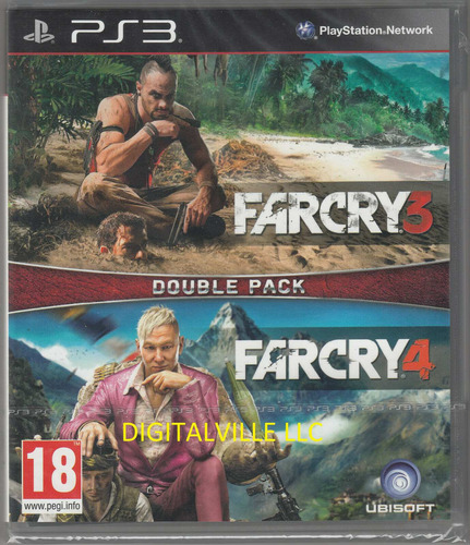 Set 2 En 1 Far Cry 3 Y Far Cry 4 Para Ps3