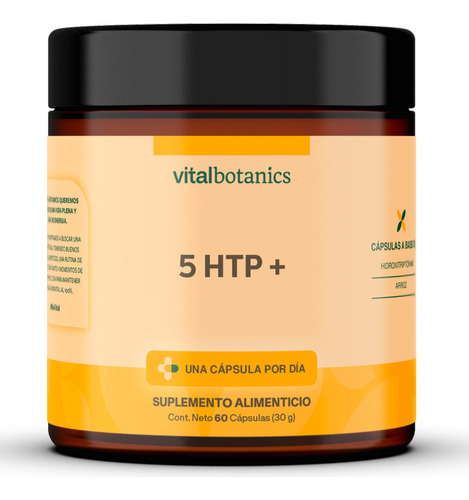 Vitalbotanics 5htp Suplemento Alimenticio C/ 60 Capsulas Sabor VTL_5HTP_60