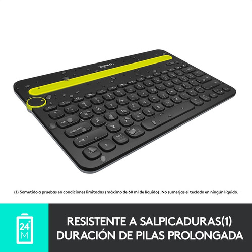 Imagen 3 de 9 de Teclado Bluetooth Multidispositivo Confortable Logitech K480