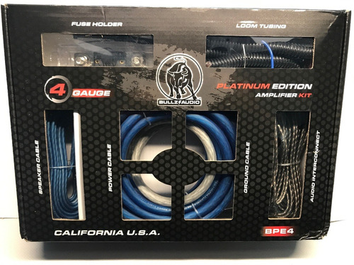 Kit Cable Cal 4 Pro Series Para Amplificador Auto Bpe4r