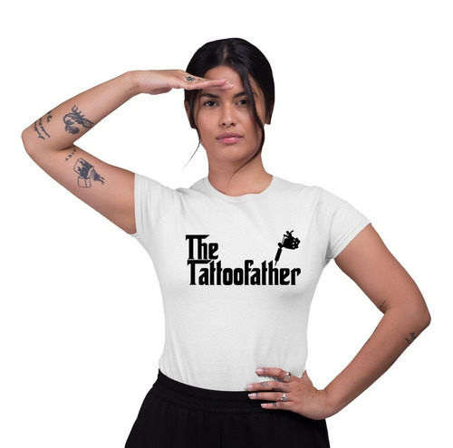 Camisetas Blancas De Maquinas Tatuadoras Divertidas P/mujer