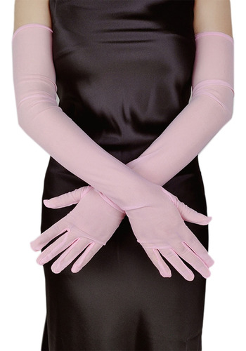 (paquete) Guantes De Tul Para Mujer, De Malla, 21,6 Pulgadas