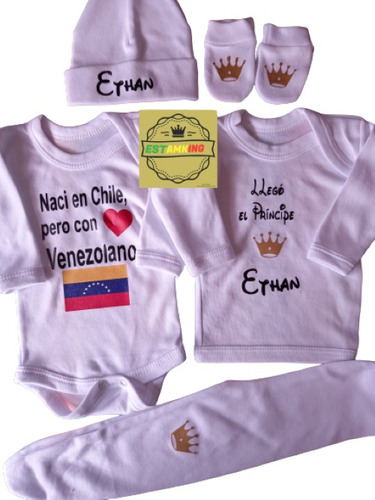 Ajuar Hasta 6m.naci En Chile  Con Ingredientes Venezolanos