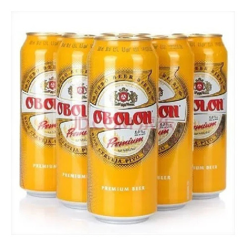 Cerveza Obolon Premium Lata Importada Lager Rubia