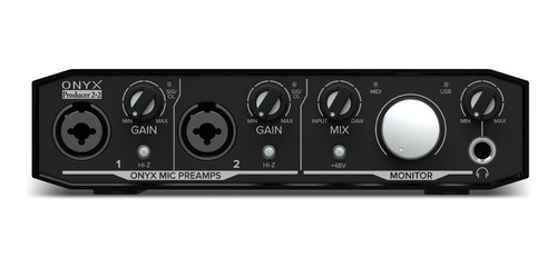 Mackie Onyx Producer 22 Placa Sonido 2 Entradas Preamp Midi