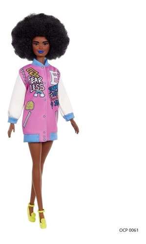 Barbie Fashionistas 156 Negra Cabelo Black Ms