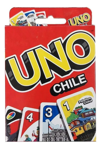 Uno Chile Juego De Cartas Mesa Familiar Uno Envío Gratis