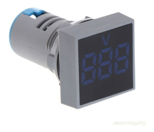 Voltimetro Panel Digital 20-500v Ac 22mm Led Azul 