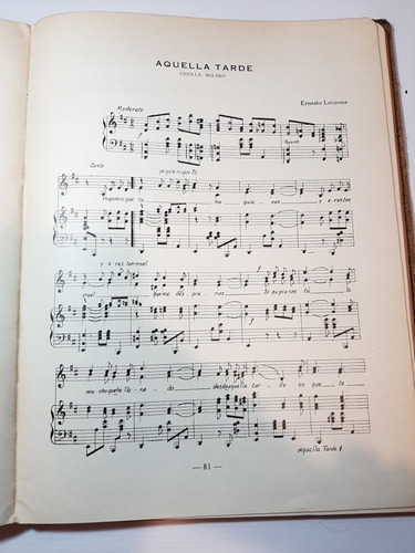 Imagen 8 de 10 de Antiguo Libro Partitura Popular Music Inglés 7pl 0800