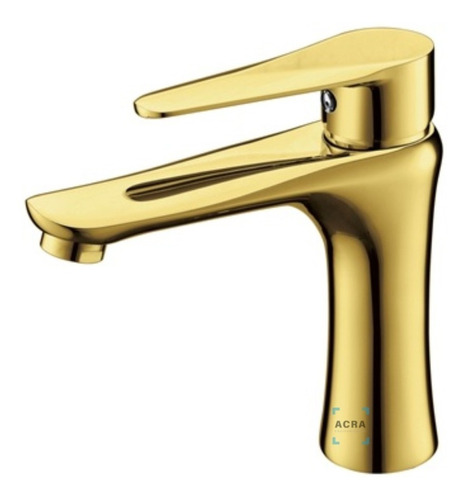 Grifería/monocomando Baño Dorada Gold Oro Baja Acra