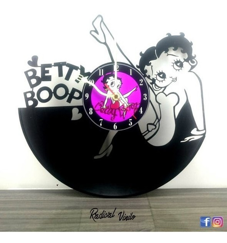 Reloj De Vinilo Betty Boop Regalos Decoracion 