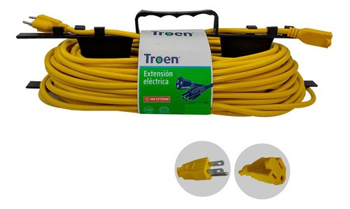 Extension Electrica 110v 15 Metros Tipo Cable Troen