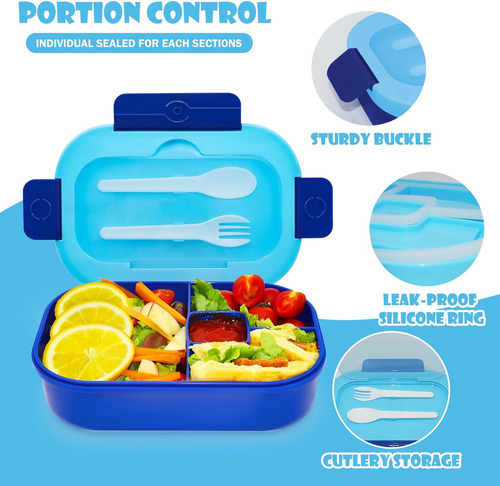 Mikkoa Lonchera Bento Para Niños, Lonchera Bento De 44.0 Fl