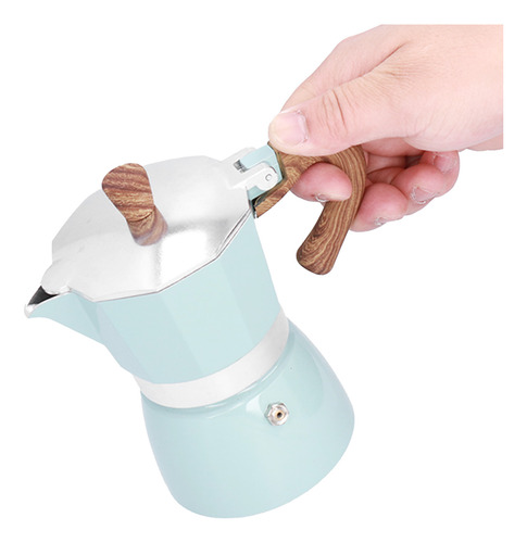 Práctica Cafetera Moka Pot De Aluminio De 150 Ml