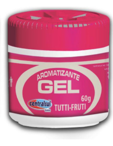 Aromatizante Carro Gel Perfumado 60g - Tutti Frutti