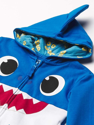 Baby Shark Sudadera Con Capucha Y Cierre 4 Años