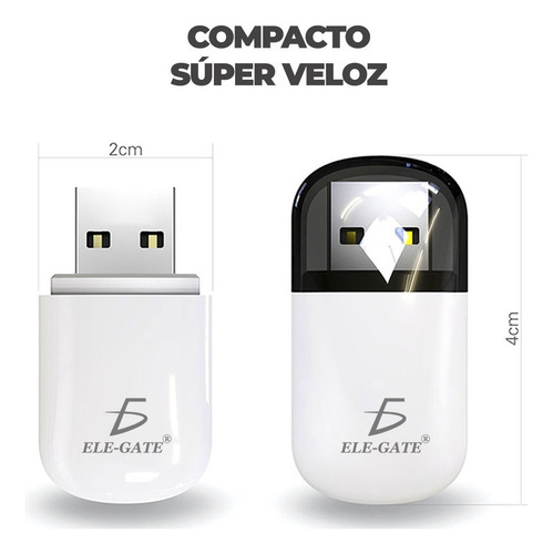 Adaptador Usb Wifi Inalámbrico 5g Y Bluetooth 2 En 1