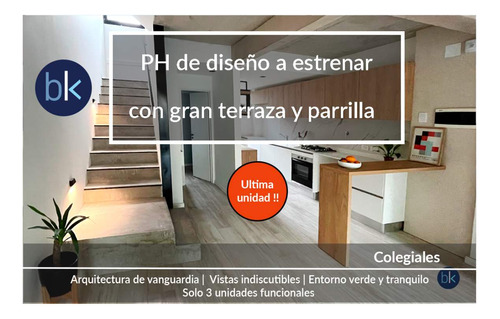 Increíble Ph De Diseño De 3 Amb. Terraza  Parrilla , Super Premium! Potencial Home Office/ Playroom