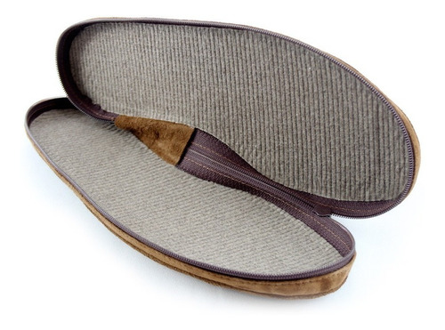 Imagen 3 de 3 de Pantuflas Gamuza Con Estuche (para Regalo Padre O Viaje)